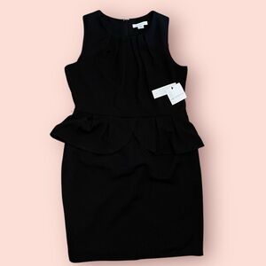 **NWT**Liz Claiborne Black Peplum Mini Dress